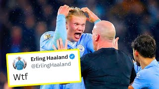 Haaland ANGRY at REFEREE Simon Hoopers decision in Manchester City vs Tottenham 33 [upl. by Danica]