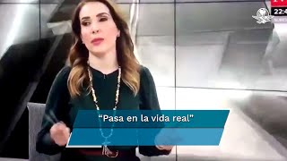 Conductora lanza grosería en vivo y se vuelve viral [upl. by Atteselrahc]