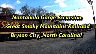 Great Smoky Mountains Bryson City Train Ride to the Nantahala Gorge A MUST SEE VIDEO [upl. by Godbeare729]