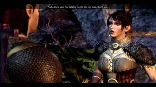 Dragon Age Origins Morrigan Restored Scene 2  Flaming knives variant [upl. by Ilahtan]