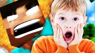 HEROBRINE vs THE SCAREDEST KID ON MINECRAFT Minecraft Trolling [upl. by Attenod]