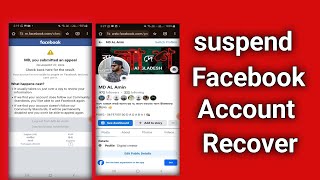 Suspend Facebook Account Recovery 2024 Update [upl. by Pirozzo]