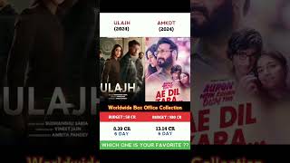 Ulajh Vs Auron Me Kahan Dam Tha Movie Comparison  Box Office Collection shorts [upl. by Sirrep]