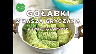 Najlepsze Gołąbki z Kaszą Gryczaną w sosie pieczarkowym Jak zrobić wegetariańskie gołąbki [upl. by Edahc]