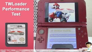 3DS TWLoader Test Mario Kart DS Load Times and Performance Off SD Card [upl. by Sara466]