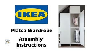 IKEA Platsa Wardrobe assembly instructions IKEA Wardrobes with no nails or screws [upl. by Bj]