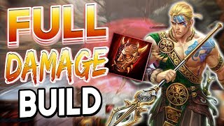 Smite Full Damage Chu Chulainn Build  You can one combo people [upl. by Benis]