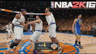 NBA 2K16 Championship Celebration Banner Raising amp Rings Ceremony [upl. by Eisserc116]