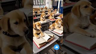 Puppy Classroom Chaos😂 funnyshorts youtubeshorts comedy cutepuppies trendingshorts trending [upl. by Einnod]