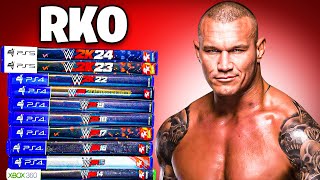 Hitting A RKO With Randy Orton In EVERY WWE 2K Game [upl. by Bik]