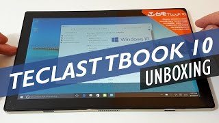 Teclast Tbook 10 Unboxing and First Look [upl. by Anohr]