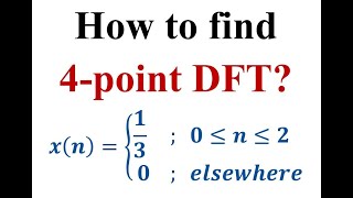 Q3a Compute 4 point DFT of the given sequence sequence [upl. by Sirod698]