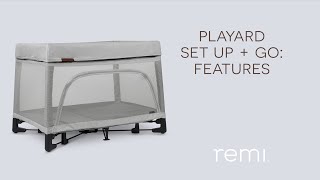 UPPAbaby Remi  Playard Set Up  Go Features [upl. by Onairotciv]