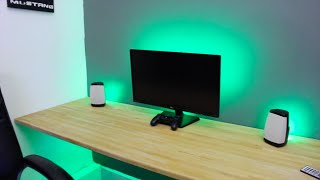 MAKE ANY DESK SET UP AWESOME  LED STRIP LIGHTS [upl. by Jariv821]