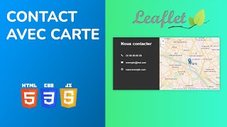 CARTE GEOGRAPHIQUE JAVASCRIPT AVEC API LEAFLET [upl. by Husch621]