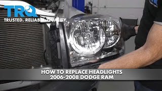 How to Replace Headlights 200608 Dodge Ram Truck [upl. by Pardner]