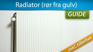 Montering af radiator rør fra gulv [upl. by Tioneb415]