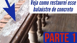 Como pintar balaústre de concreto  passo a passo  parte 1 [upl. by Ahsataj]