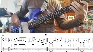 The Smiths  Unloveable bass cover with tabs [upl. by Charry]