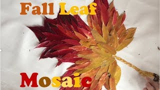 Fall Leaf Mosaic Craft [upl. by Bertsche]