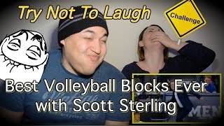 Best Volleyball Blocks Ever with Scott SterlingCOUPLES REACTION [upl. by Imre]