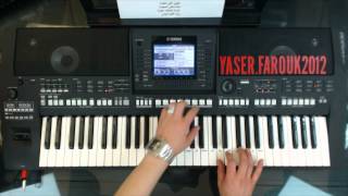 تعليم الاورج  عزف  دبكة ودبيكة  ياسر درويشة  YAMAHA PSR A3000 [upl. by Ardisj]