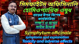 Symphytum officinale  homeopathic medicine symphytum  symphytum 200 uses in bengali [upl. by Mariejeanne]