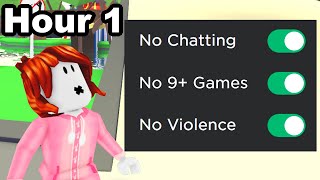 I Survived 24 HOURS on Roblox Parental Controls [upl. by Eniretac]