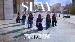 KPOP IN PUBLIC ONE TAKE EVERGLOW에버글로우 ‘SLAY’ Dance Cover by DOUBLE X [upl. by Donnamarie]