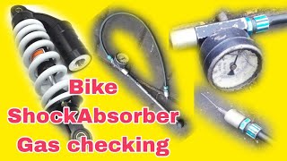 Bike shockobserve gas checking [upl. by Vyse]