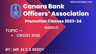 CBOA PROMOTION CLASS 22102023 FORENOON SESSION BY MR CHANDRA SHEKHARA REDDY  PART II [upl. by Amery]