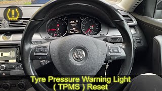 2024 VW PASSAT tyre pressure warning reset [upl. by Donnell]