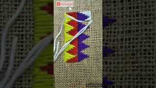 Easy stitch simple design hand embroideryshortshortvideo youtube ❤️💕 [upl. by Newra]