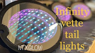 Infinity mirror C5 vette tail lights  NTXGLOW [upl. by Dedra]