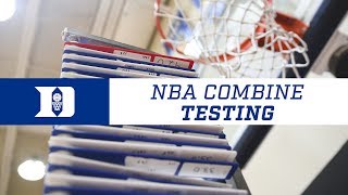 Duke Basketball Combine Testing 7518 [upl. by Greeson417]