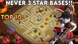 TH11 NEW NEVER 3 STAR BASES WITH LINK NEW BASES DESIGN 2023 WARCWLPUSH CLASH OF CLANS [upl. by Wickman124]