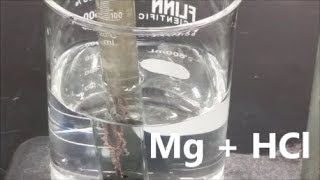 Molar Volume of Hydrogen Gas  Mg  HCl [upl. by Irolam]