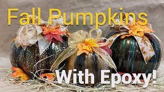 Stone Coat Epoxy Pumpkins [upl. by Kcirttap]