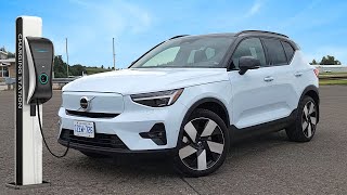 2024 Volvo XC40 Recharge  Battery Range Review  Charging Costs [upl. by Ahsatsana417]