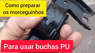 Como preparar os morceguinhos Do Celta para usar buchas PU [upl. by Camarata]