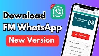 How To Download New Version Of FM WhatsApp Download FM WhatsApp [upl. by Wardle446]