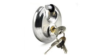 Lock picking a disc padlock with absolutely no skill in under 60 seconds [upl. by Edmead]