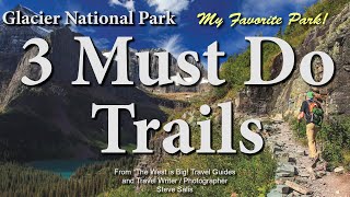 Glacier National Parks Best 3 Trails Grinnell Glacier Highline trail Bullhead Lake [upl. by Naleek]