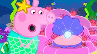 Peppa Finds A Pearl 🐚  Peppa Pig Tales Full Episodes [upl. by Temple]