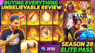 Buying Everything In Elite Pass Season 28  Best Review By Two Side Gamers [upl. by Ahsitniuq349]