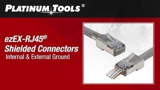 How To Terminate Shielded ezEXRJ45 Connectors [upl. by Gatias286]