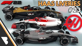 F1 22  Haas Rich Energy My Team Liveries  23 [upl. by Ahsrav]