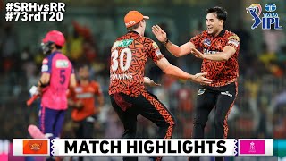 SRH vs RR 2nd Qualifier Match IPL 2024 Highlights  SRH vs RR IPL Highlights  IPL Highlights 2024 [upl. by Dorsman]