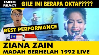 Ziana Zain  Madah Berhelah 1992 LIVE  🇮🇩 Reaction [upl. by Guimond]