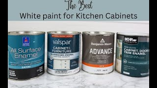 Best WHITE PAINT for Kitchen Cabinets 4 product tested [upl. by Ewan899]